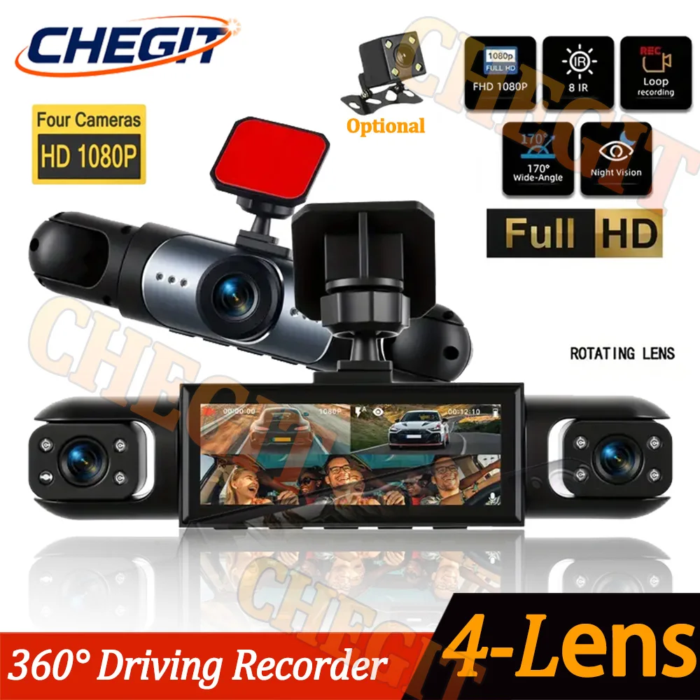 Panoramic Dash Cam 360 - NEU 360 ° Autokamera 1080P Dashcam
