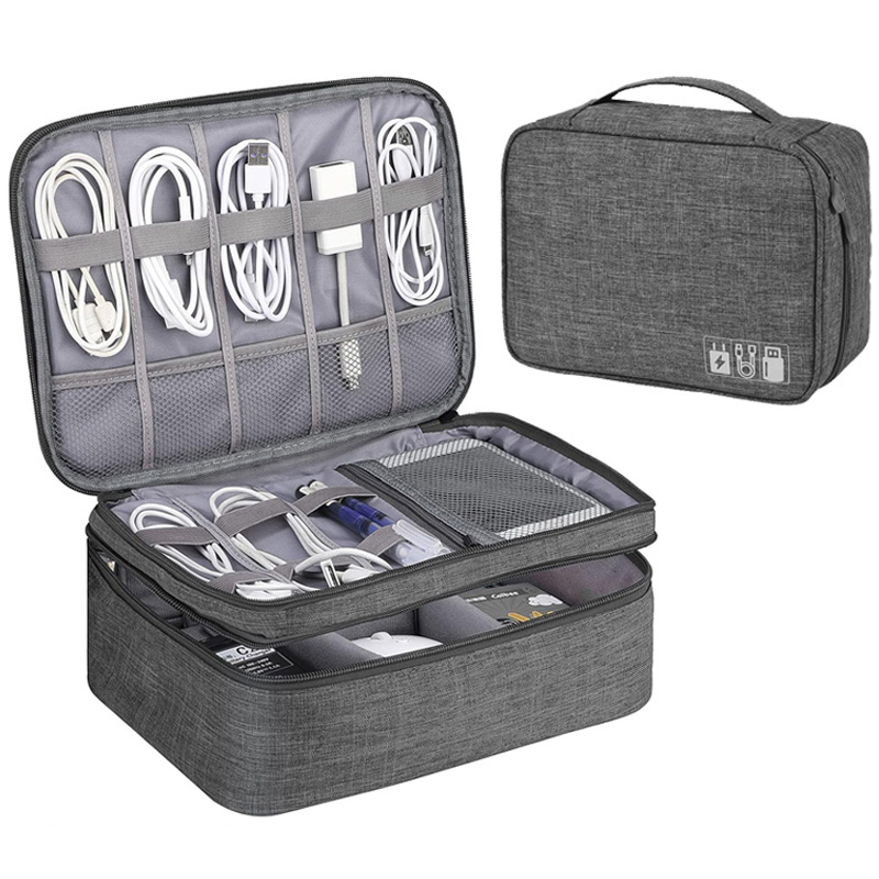 Electronics Gadgets Bag - Tragbare digitale Aufbewahrungstasche, USB-Gadget, wasserdicht, Kabel-Organizer,