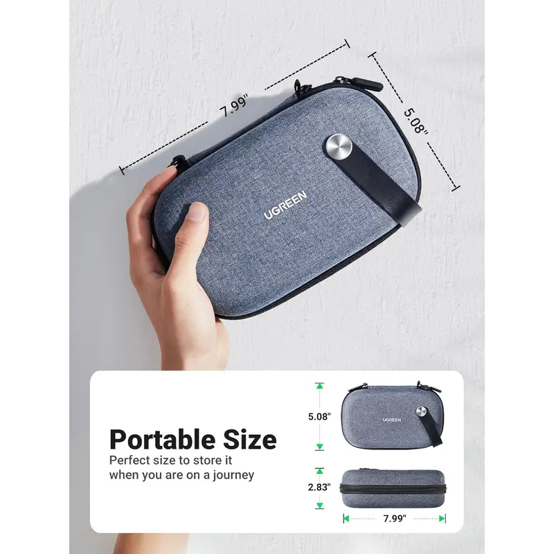Electronics Gadgets Bag - Original UGREEN Reisezubehörtasche Tragbarer Kabelorganizer Elektronik-Hartschalenetui