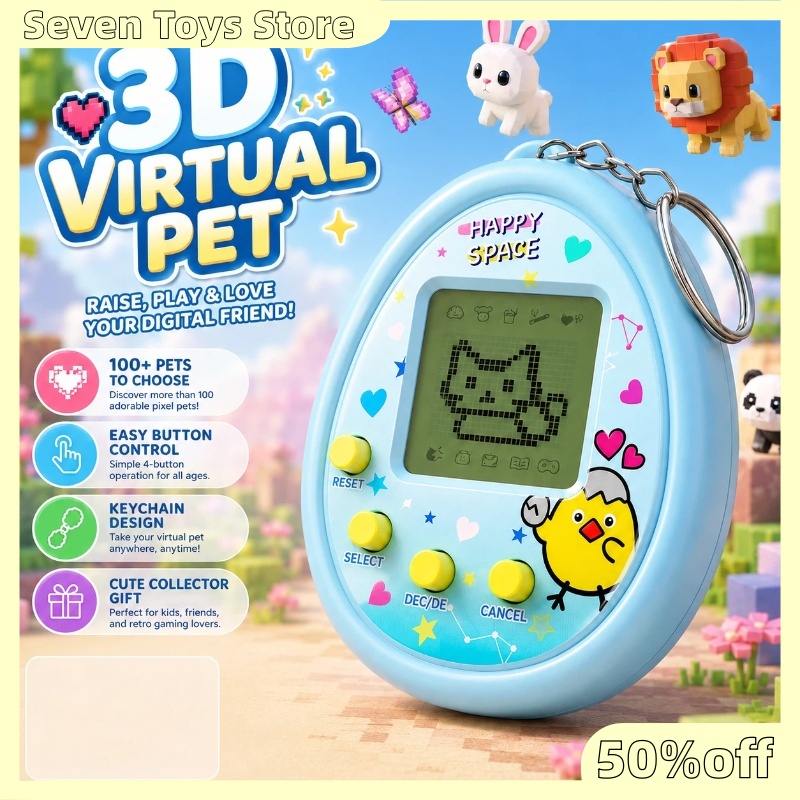 Electronics Gadgets For Gift - Interaktives 3D-Virtual-Pet-Spielzeug Aqua Blue Collector Edition