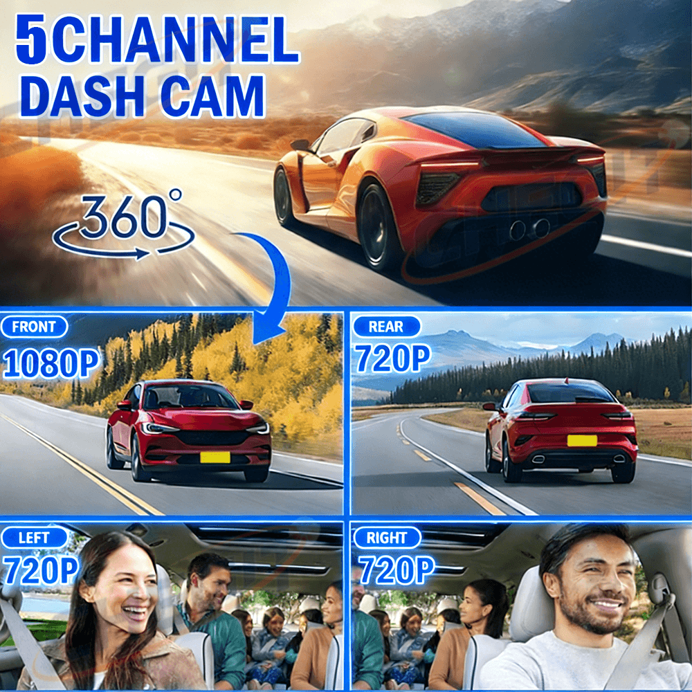 2026 NEUER 3/5-Kamera Auto-DVR – Panoramic Dash Cam 360 Bewertung und Preis
