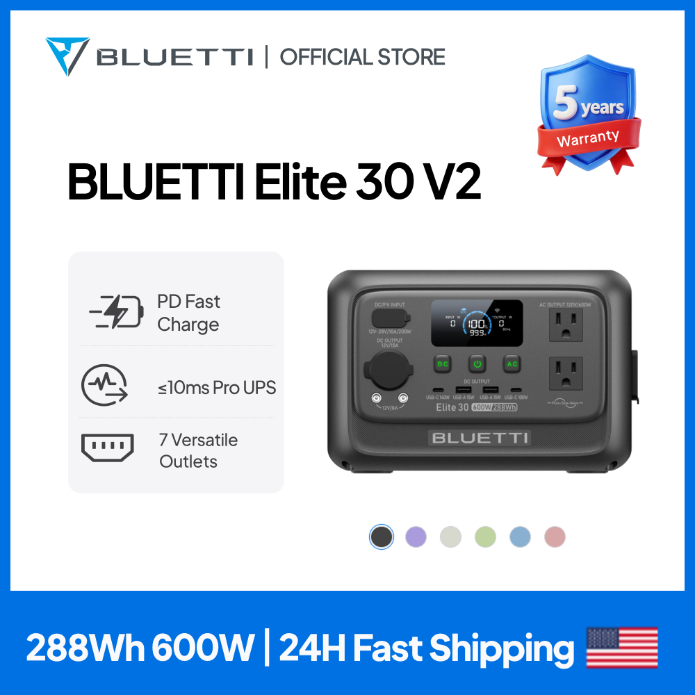 【Renew】BLUETTI Elite 30 V2 Tra – Solar Powered Charger Bewertung und Preis