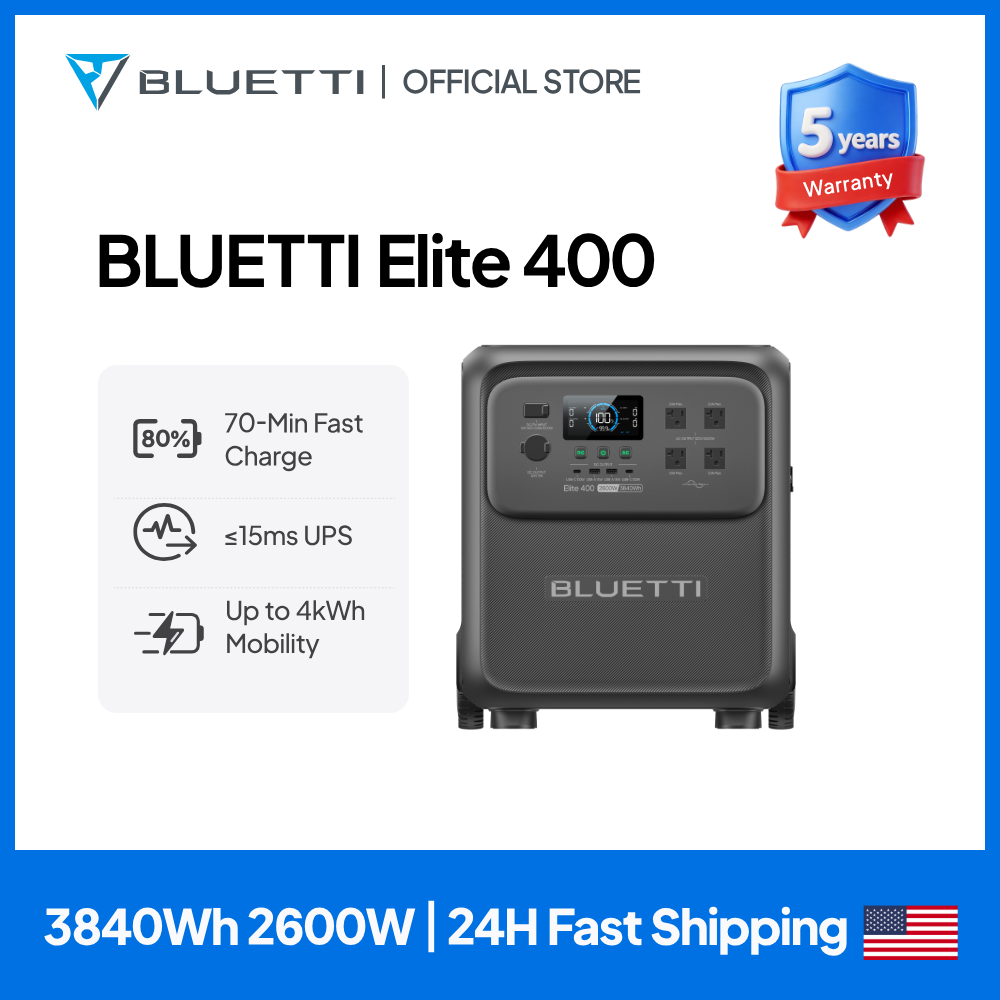 BLUETTI Elite 400 2600W 3840Wh – Solar Powered Charger Bewertung und Preis