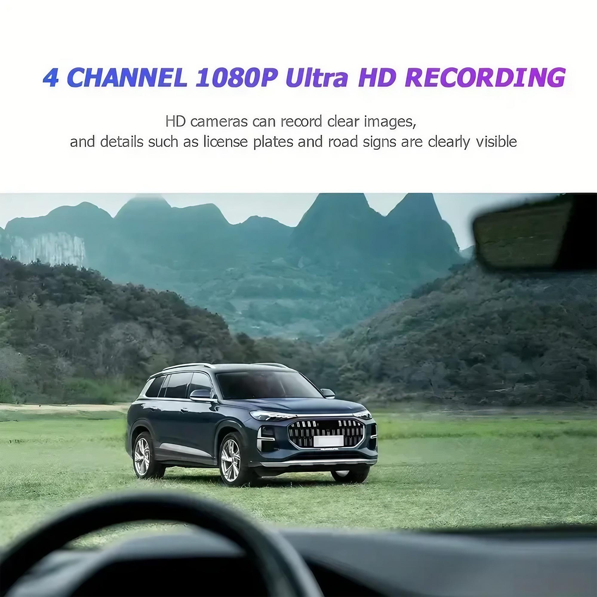 4-Linsen-Dashcam 1080P Full HD – Panoramic Dash Cam 360 Bewertung und Preis