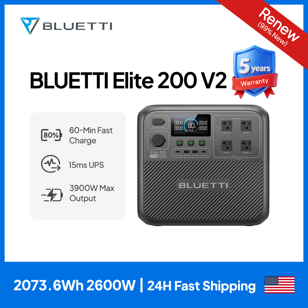 【Renew】BLUETTI Elite 200 V2 Tr – Solar Powered Charger Bewertung und Preis