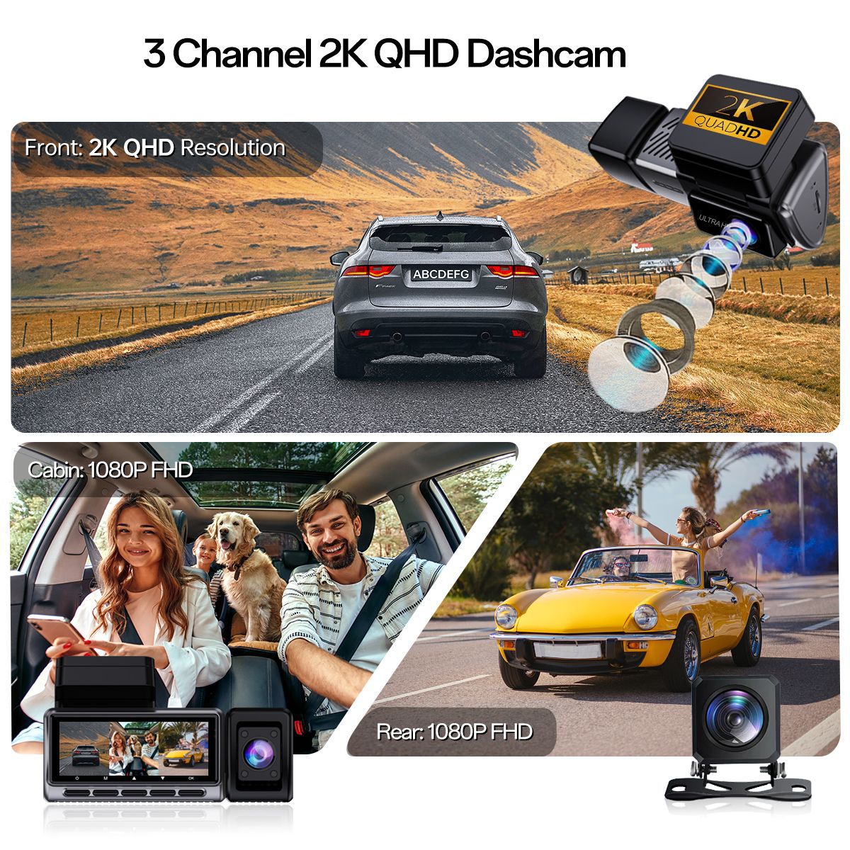 Neue grenzüberschreitende 2K-D – Panoramic Dash Cam 360 Bewertung und Preis